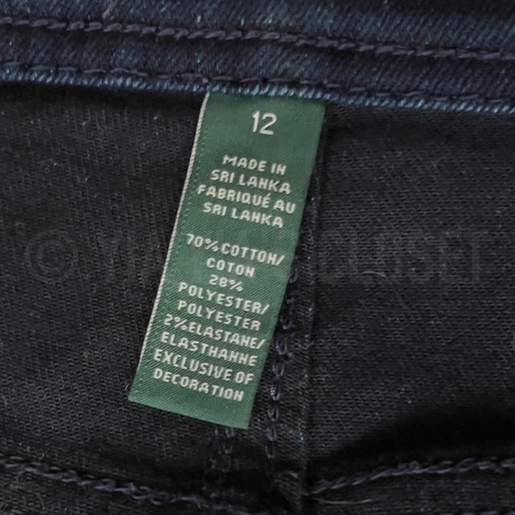 Lauren Ralph Lauren Women's 12 Dark Modern Jeggings/Leggings - Picture 7 of 8